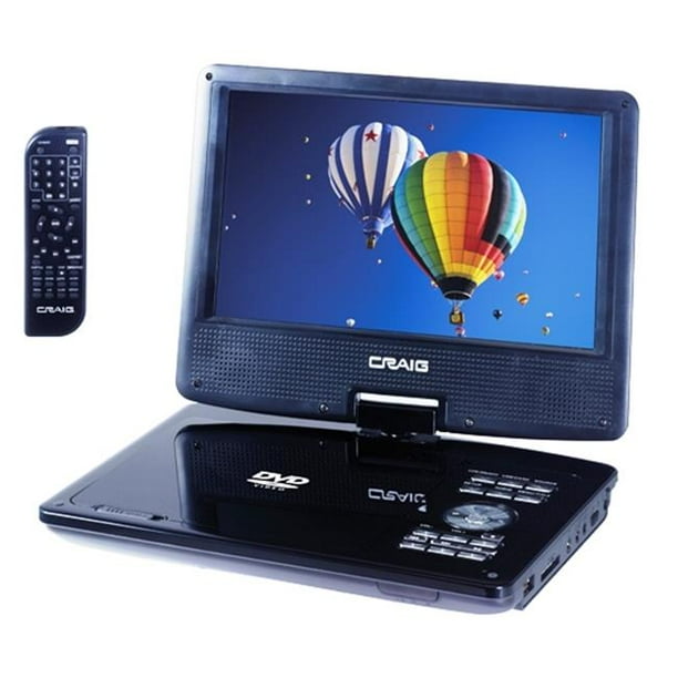 Craig 9" TFT Swivel Screen Portable DVD/CD Player