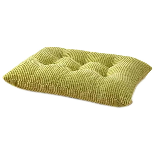 Cojín de asiento grueso de terciopelo de maíz, cojín rectangular con correa, almohadilla de soporte suave para oficina, aula y hogar. Cojín cómodo antideslizante para adultos y niños.