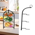 thumbnail image 6 of QSTDGVPW Pizza Pan Holder Foldable Food Preparation Shelf for Restaurant Dining Table 3 Layer, 6 of 9
