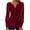 1-red button shirts for women, variant on UPPADA Womens Mesh Tops Lace Shirts Elegant Lantern Long Sleeve Tshirt for Ladies Trendy Button V Neck Fall Tunic Tops Blouses Black,L
