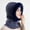 Navy, variant on One Piece Cold Scarf Hats Windproof Scarf Hats Hooded Scarf for Women Hat and Scarf Set for Women Scarves for Women Hat Scarf Hat with Scarf Attached B One Size