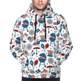 thumbnail image 4 of KLL Fourth Of July Party Print Mens Hoodie Long Sleeve Casual Pullover Hooded Sweatshirt Fashion Drawstring Hoodies with Pocket-3X-Large, 4 of 6