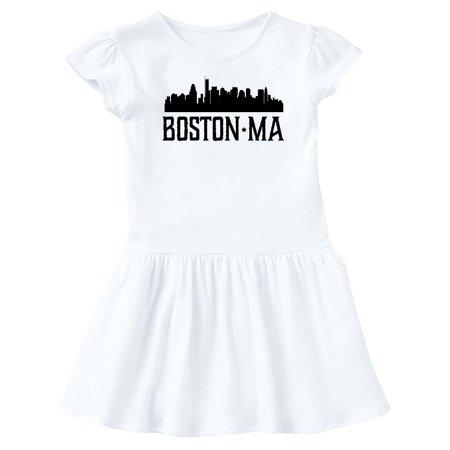 

Inktastic Boston Massachusetts Skyline City Silhouette Gift Baby Girl Dress