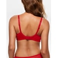 thumbnail image 2 of Wingslove Women’s Sexy Lace Bra Underwire Non Padded Full Coverage Unlined Plus Size Bralette,Lava Red 40C, 2 of 5