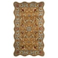 thumbnail image 4 of Safavieh Traditional Heritage Wool Pile Area Rug-Color:Beige/Blue,Shape:Round,Size:6' X 6', 4 of 11