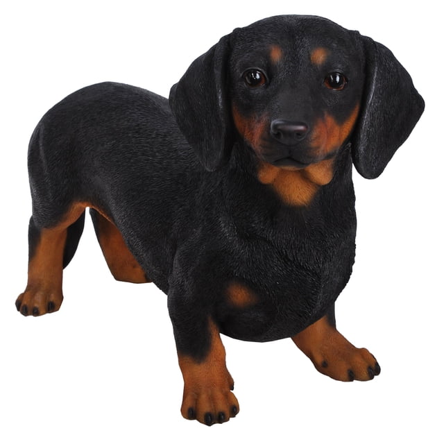 Figura de perro salchicha Hi-Line Gift Ltd pintada a mano, 50 x 19 x 33 cm