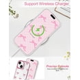 thumbnail image 5 of Compatible with iPhone XR Bow Phone Case, Cute Clear Pink Ribbon Bowknot Pattern Aesthetic Soft TPU Transparent Cases Full Camera Protective Phone Cover for Women Girly - Pink, 5 of 14