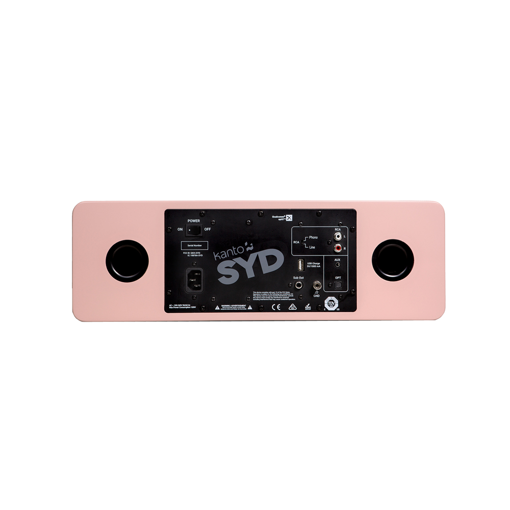 Kanto SYD Powered BT Speaker, Matte Pink