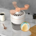 thumbnail image 5 of Manual Rotary Ice Crusher for Home & Commercial Use | Small Hand-Crank Shaved Ice Machine | Stainless Steel Blades | Easy Cleaning | 1 Pc | 9x5in | Khaki | Slushies, Cocktails, 5 of 8