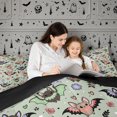 thumbnail image 4 of Erosebridal Cute Bats Queen Comforter Set 3 Pieces,Halloween Floral Animal Comforter Sets Queen,Sage Green,Reversible,1 Comforter and 2 Pillowcases, 4 of 6