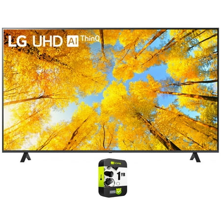 LG 75UQ7590PUB 75 Inch HDR 4K UHD Smart TV 2022 Bundle with 1 YR CPS Enhanced Protection Pack