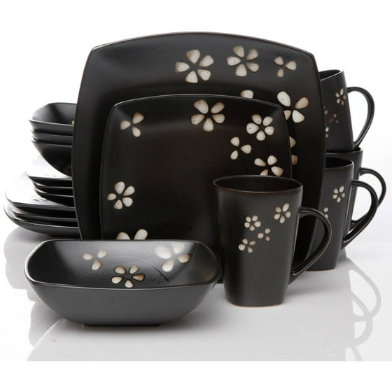 Better Homes & Gardens Sylvan Springs 16-Piece Dinnerware Set