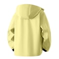 thumbnail image 4 of USNSM Mens Fleece Zipper Jacket Lightweight Insulated Water Resistant Windbreaker Hooded Fall Winter Jackets for Golf Casual Yellow M, 4 of 8