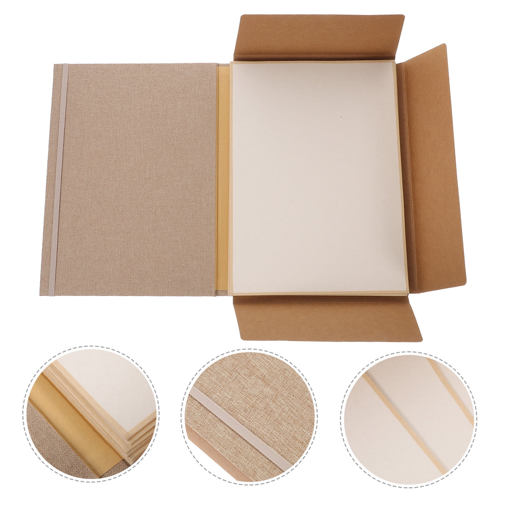 UPKOCH 12 Sheets of Calligraphy Paper Practice for Watercolor Art Paper Beige Artists Retro Atmosphere
