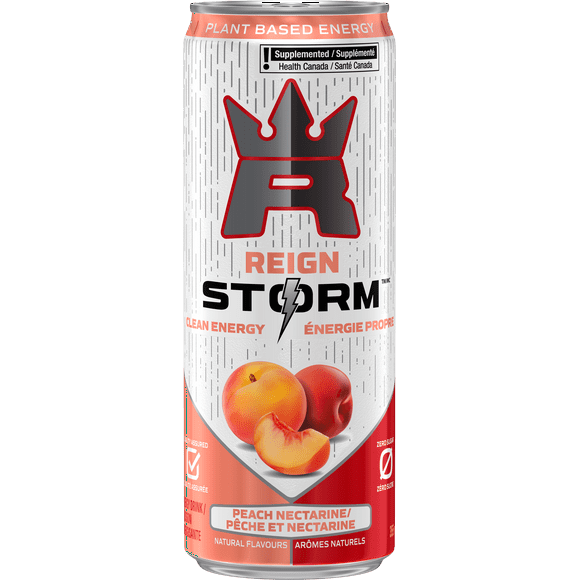 Reign Storm Peach Nectarine, A blend of peach & nectarine stone fruits with notes from the skin all the way to the red center