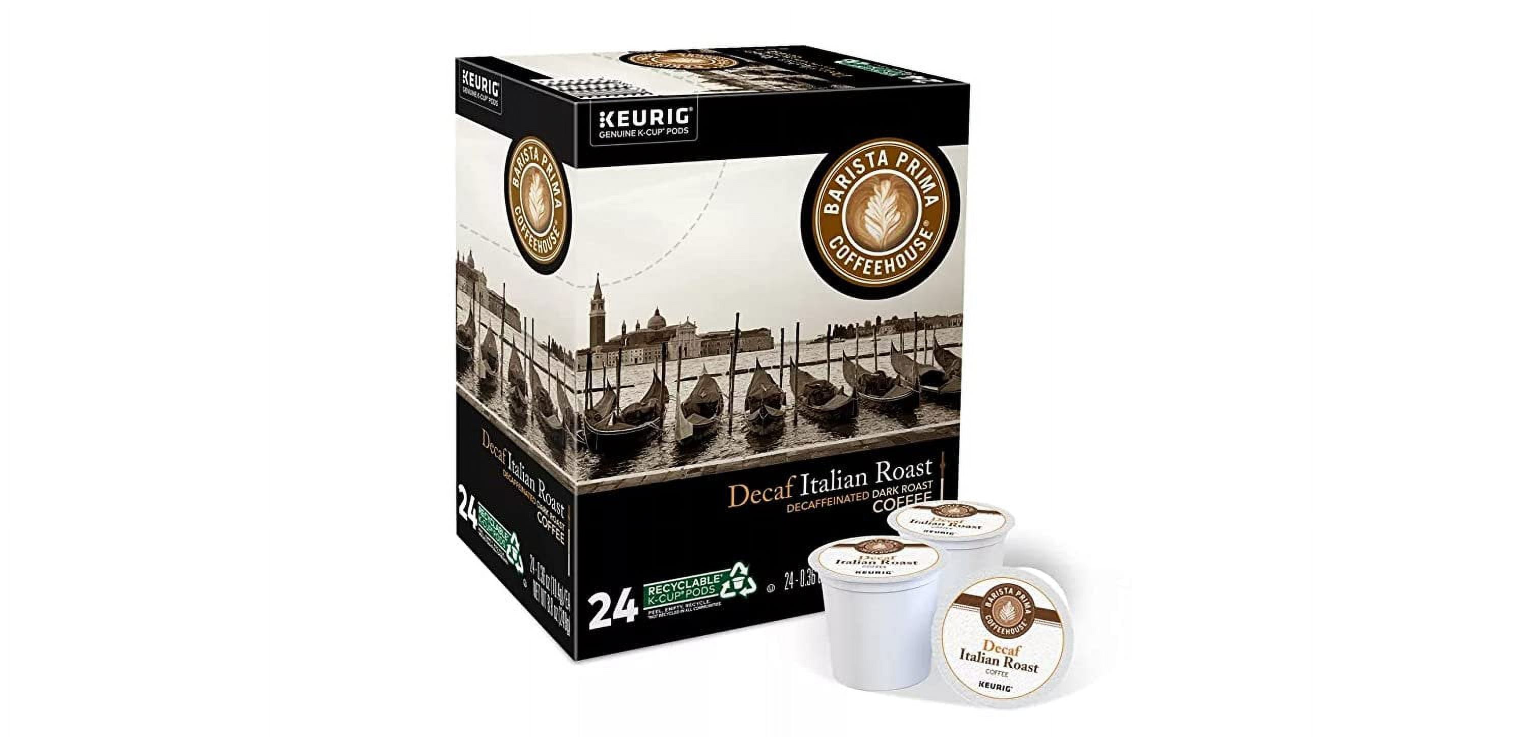 Keurig, Barista Prima Coffeehouse, Italian Roast Decaf Coffee, K-Cup packs, 48-Count