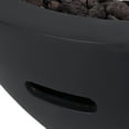 thumbnail image 5 of GDF Studio Toulouse Outdoor 40,000 BTU Lightweight Concrete Fire Pit Bowl, Dark Gray and Black, 5 of 13