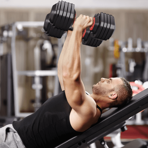 Adjustable Dumbbell Set 10 in 1 Multi Functional Dumbbell for Men and Women Black Dumbbell for Home Gym Full Body Workout Fitness Fast Adjust by Turning Handle 10 Gears 55 LB Walmart