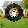 thumbnail image 4 of C-CRAFT Flower Ghost Wind Spinner 12 Inches, Spooky Yard Art for Outdoor Costume Party, Gardener Halloween Gift, 4 of 4