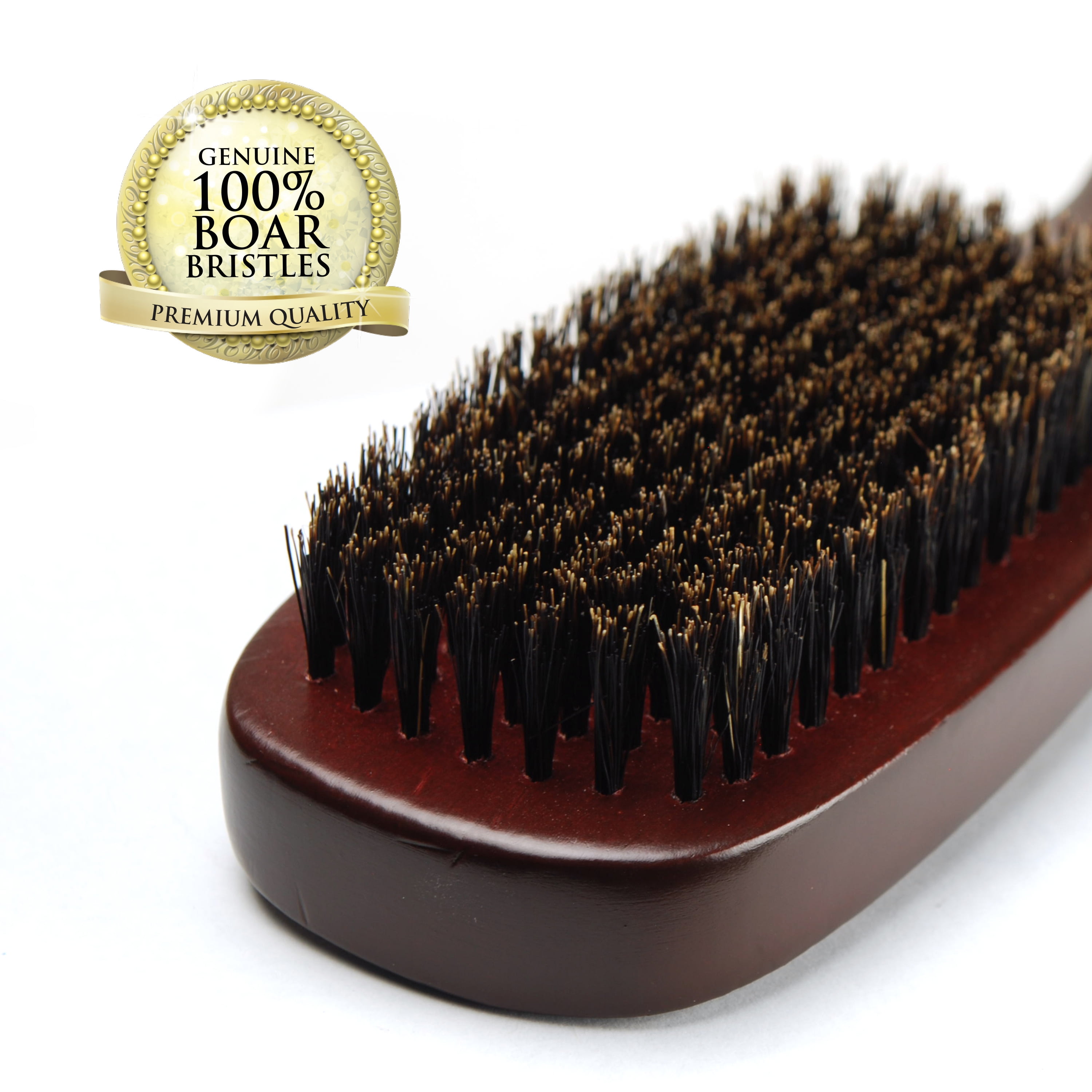 (2 pack) WavEnforcer 10" Boar Bristle Wave Hair Brush, Brown, 1 Count