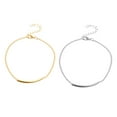 thumbnail image 4 of Linyer Anklet Stylish Adjustable Universal Gold Silver Bracelets Simple Style Ornaments Fashion Accessory Foot Chains for Women silver, 4 of 6