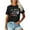 Black, variant on Honeeladyy Summer Sales All I Need is Coffee and My Dog T-Shirt for Women Attitude Letter Print Pet Lovers Tops Summer Casual Dog Mom Shirts