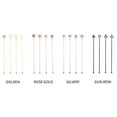 thumbnail image 2 of Gnmfd Stainless Steel Coffee Beverage Stirrer Set Of 4, Reusable Metal Drink Mixing Stick For Cocktail Bar Home Office Coffee Tea Beverage Party Supplies, 2 of 3