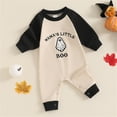 thumbnail image 5 of Coerni Baby Boys Girls Halloween Clothes New Born Ghost Long Sleeve Romper Toddler Pumpkin Print Jumpsuit Halloween Outfits, 5 of 8