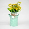 thumbnail image 4 of Ludlz Vintage Metal Galvanized Flower Vase - Farmhouse French Bucket - Table Centerpiece Rustic Home Decor for Fresh and Dried Floral Arrangements for Home and Weddings, 4 of 7