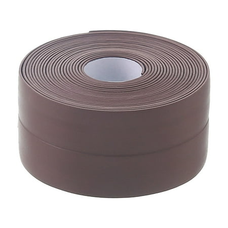 Room Sink Gap Sealing Strip Moisture-Proof And Mildew Proof Beautiful Seam Sticker Can Be Cut Anti Fouling Strip Wall Corner Waterproof Tape Coffee Color Caulk Strip 1 * Sealing Strip