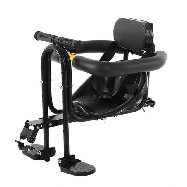 Front Seat Child Safety Child Saddle with Pedals and Support for MTB Road Bike