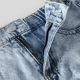 thumbnail image 6 of REDARER Girls Distressed Jeans, Wash Wide Leg Pants with Ripped Details, Comfortable Stretch Denim Trousers,Size:13-14 Years, 6 of 8
