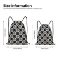 thumbnail image 2 of Saiise White Sunflowers Pattern Sports Drawstring Backpack - String Swim Gym Bag with Wet Proof Pocket for Women&Men-Small, 2 of 6