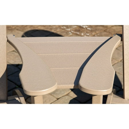 Yardcraft Products Llc Poly Tete A Tete Attachment For Adirondack Chair