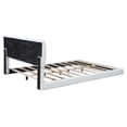 thumbnail image 5 of Queen Bed Frame, Tufted Upholstered Platform Bed Frame with PU Leather, No Box Spring Needed, Wooden Slat Support, Easy Assembly, White, 5 of 7