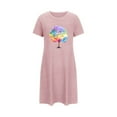 thumbnail image 5 of Leesechin Nightgowns for Women Short Sleeve Sleep Tee Pullover Night Shirts Sleep Shirt Soft Night Gown Sleep Dress, 5 of 5