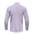 thumbnail image 4 of XUANTAOO Mens Polo Shirt Long Sleeve Corduroy Quarter Zipper Tees Shirts Basic Purple Shirts Men, 4 of 5