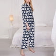 thumbnail image 3 of Fotbe Cute Sheep With Star Conjunto de Pijama de Manga Larga para Mujer con Estampado, Ropa de Dormir de 2 Piezas, Conjunto de Casa Suave y Cómodo con Bolsillos-X-Large, 3 of 7