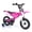 Pink, variant on Costway 12" Kids Bike Motocross Style with Removable Training Wheels Dual Brake System for Ages 3-4 Years Black