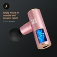 thumbnail image 2 of Skymall Mini Muscle Massage Gun, Metallic Pink, Pocket-Sized Deep Tissue Massager Gun, 2 of 5