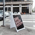 thumbnail image 5 of BBQ Baked Potato  24" x 36" Double Sided A-Frame Sidewalk Sign, Includes 2 Installed Vinyl Decals | Foldable Portable White Signicade Sandwich Board Signs, 5 of 5