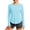 Light Blue plus size sun protection tops a1, variant on MORESEC Women Plus Size Long Sleeve Round Neck UPF50 Sun Protection Tops for Casual Workout Tee Shirts Summer Outdoor Activewear, Gray 3XL