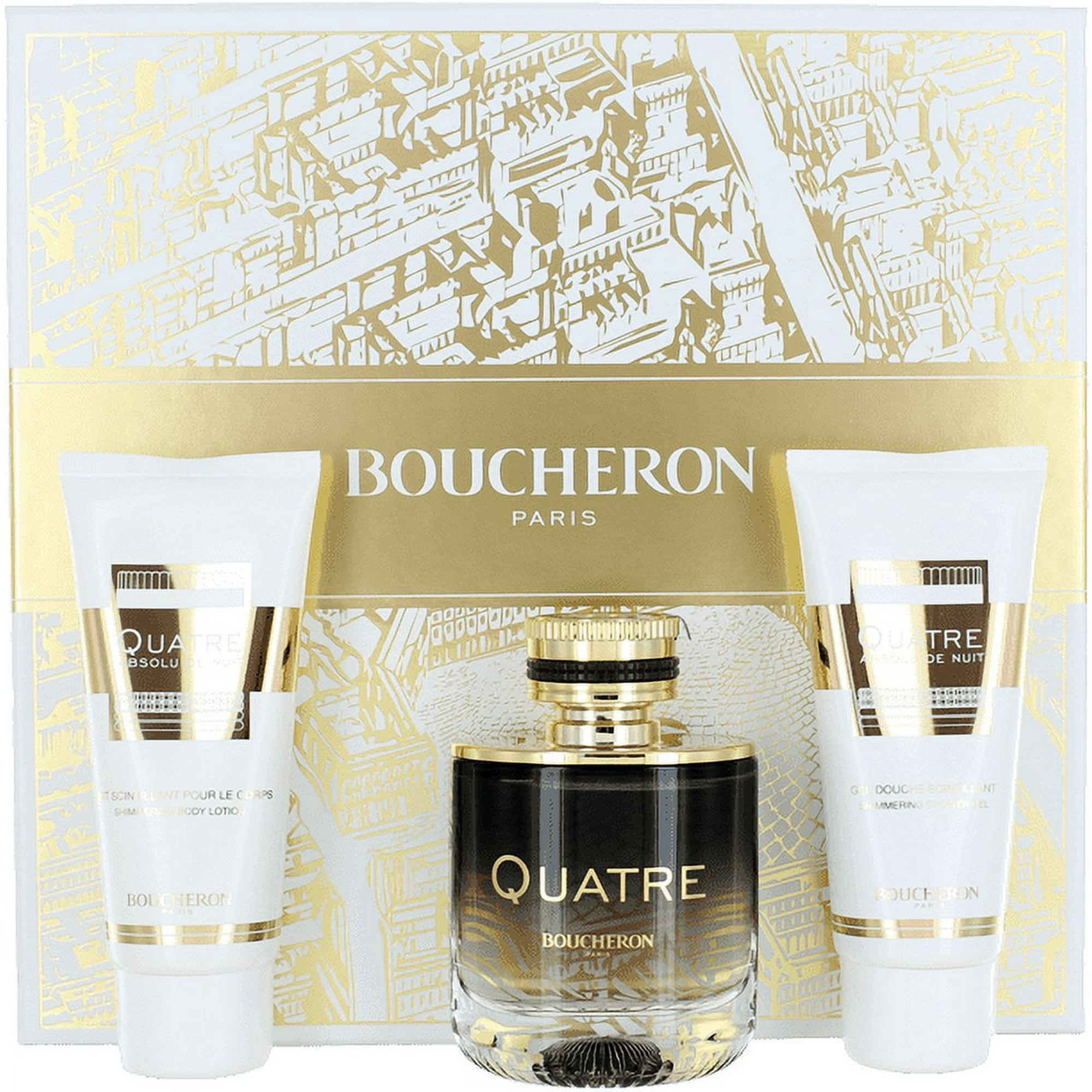 Quatre Absolu De Nuit By Boucheron For Women Set: EDP Body