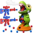 thumbnail image 1 of Juego de tiro con dinosaurio BAODLON con 2 pistolas y 24 bolas, 1 of 7