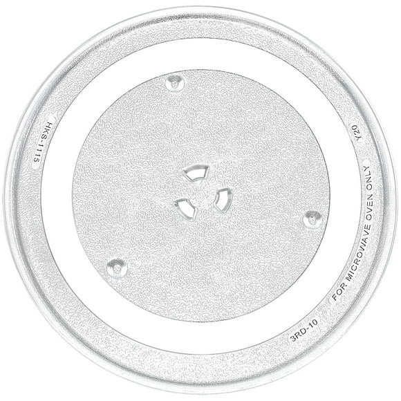 12.5"" Microwave Glass Turntable Tray Glass Plate by Beaquicy - Replacement for GE Kenmore Samsung Hotpoint Microwave - 12 1/2"" Plate - Replaces WB39X10003 WB39X10002 WB48X10005 WB49X10069