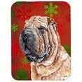 thumbnail image 1 of Carolines Treasures SC9743LCB Shar Pei Grande Taille Flocons de Neige Rouges Planche à Découper en Verre de Vacances, 1 of 1