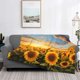 thumbnail image 2 of Balery Beautiful Golden Sunflower Field Manta de Franela con Dibujo, Lujo Ultra Suave y Cálido, Antipelusa y Resistente a las Arrugas para Cama, Sofá, Camping -40"x30", 2 of 6