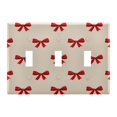thumbnail image 2 of Neatly Red Bows Light Switch Cover Electrical Outlet Cover Replaceable Wall Plates 2-Gang, 2 of 8