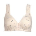 thumbnail image 1 of Gibobby Brasier Deportivo Mujer Ropa interior Ropa interior libre Sujetador de mujer Sujetador de alambre Íntimos de una pieza(Beige,Grande), 1 of 2
