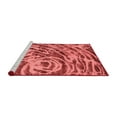 thumbnail image 2 of Ahgly Company Machine Washable Indoor Square Abstract Red Modern Area Rugs, 8' Square, 2 of 4